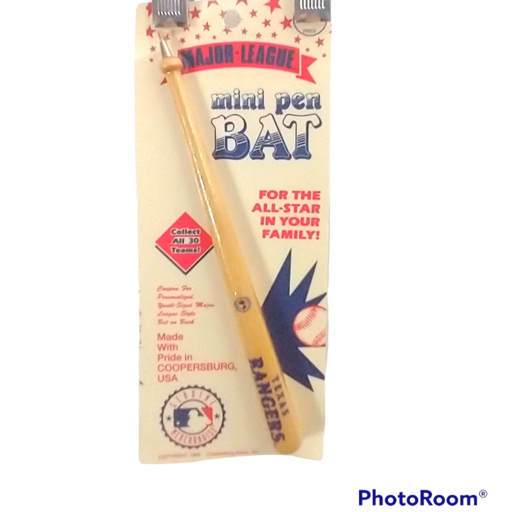 Texas Rangers Major League 1996 Mini Pen Bat NWT